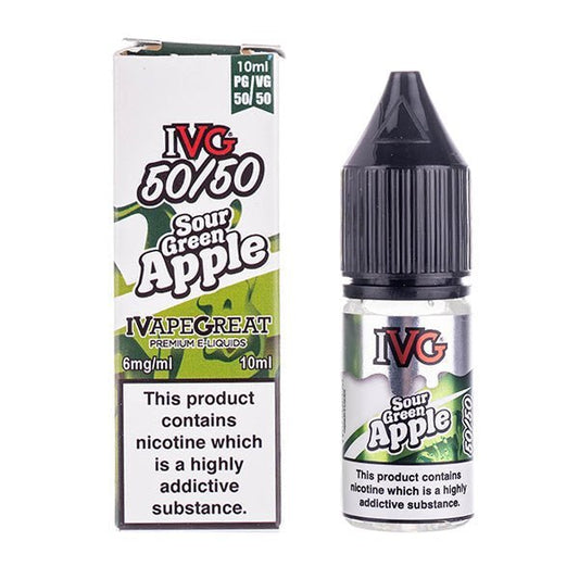 BUY 1 GET 1 FREE | Sour Green Apple E - Liquid by IVGVAPE INDIA - Vape India