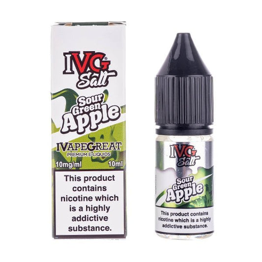 BUY 1 GET 1 FREE | Sour Green Apple Nic Salt E - Liquid by IVGVAPE INDIA - Vape India