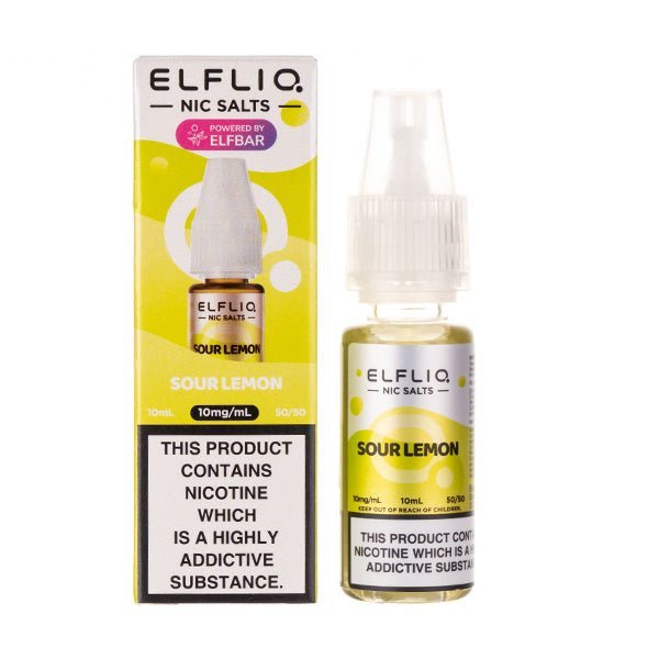 BUY 1 GET 1 FREE | Sour Lemon Nic Salt E - Liquid by Elf Bar ELFLIQVAPE INDIA - Vape India