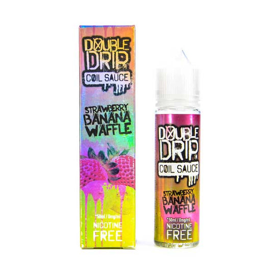 BUY 1 GET 1 FREE | Strawberry Banana Waffle 50ml Shortfill E - Liquid by Double DripVAPE INDIA - Vape India