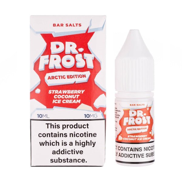 BUY 1 GET 1 FREE | Strawberry Coconut Ice Cream Nicotine Salt E - Liquid by Dr FrostVAPE INDIA - Vape India