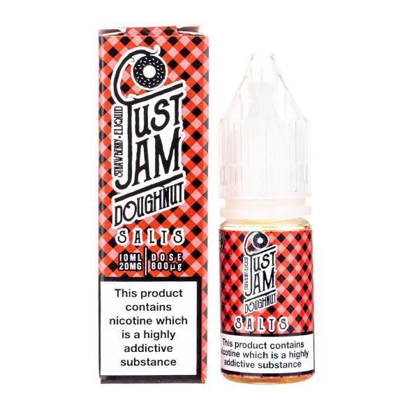 BUY 1 GET 1 FREE | Strawberry Doughnut Nic Salt E - Liquid by Just JamVAPE INDIA - Vape India