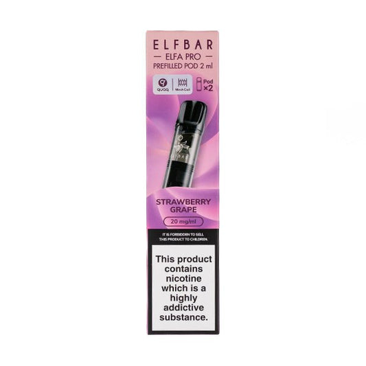 BUY 1 GET 1 FREE | Strawberry Grape Elfa Pro Prefilled Pods by Elf BarVAPE INDIA - Vape India