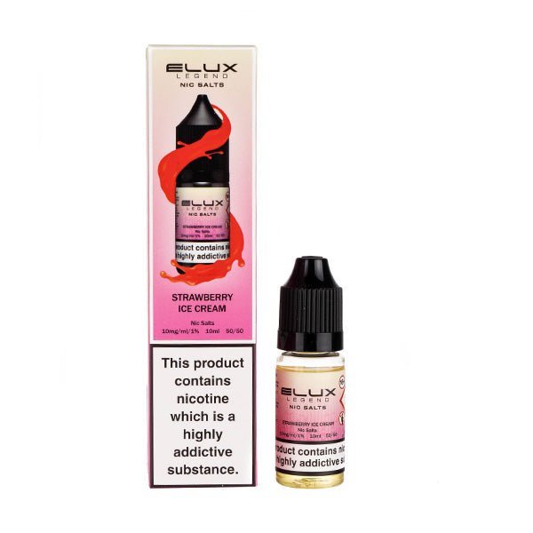 BUY 1 GET 1 FREE | Strawberry Ice Cream Nic Salt E - Liquid by Elux LegendVAPE INDIA - Vape India