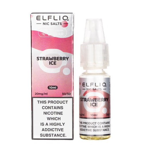 BUY 1 GET 1 FREE | Strawberry Ice Nic Salt E - Liquid by Elf Bar ELFLIQVAPE INDIA - Vape India