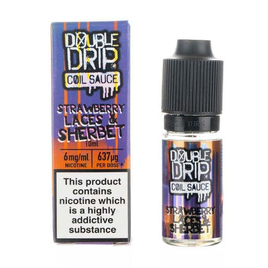 BUY 1 GET 1 FREE | Strawberry Laces & Sherbet 80/20 E - Liquid by Double DripVAPE INDIA - Vape India