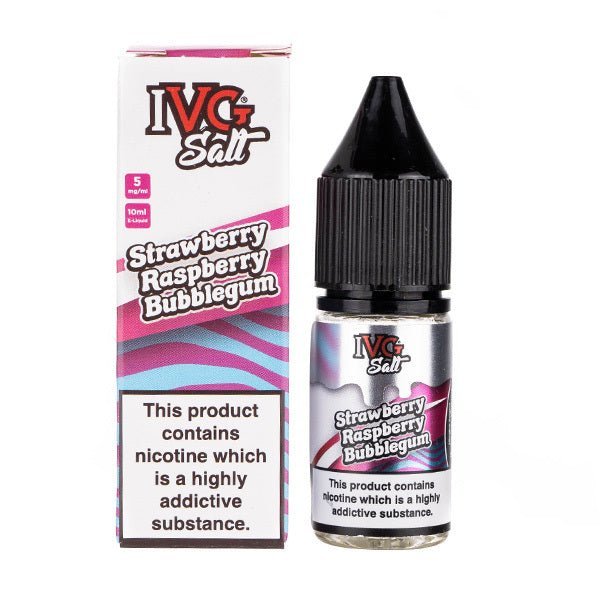 BUY 1 GET 1 FREE | Strawberry Raspberry Bubblegum Nic Salt E - Liquid by IVGVAPE INDIA - Vape India