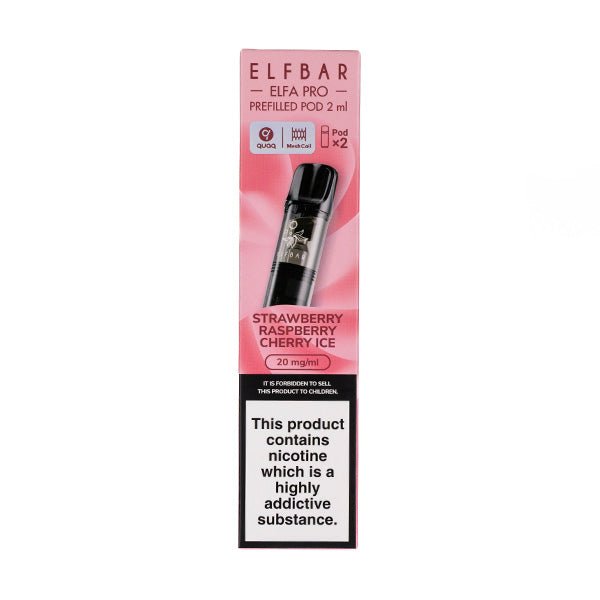 BUY 1 GET 1 FREE | Strawberry Raspberry Cherry Ice Elfa Pro Prefilled Pods by Elf BarVAPE INDIA - Vape India