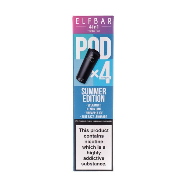 BUY 1 GET 1 FREE | Summer Edition 4 in 1 Prefilled Pods by Elf Bar - 4 PodsVAPE INDIA - Vape India