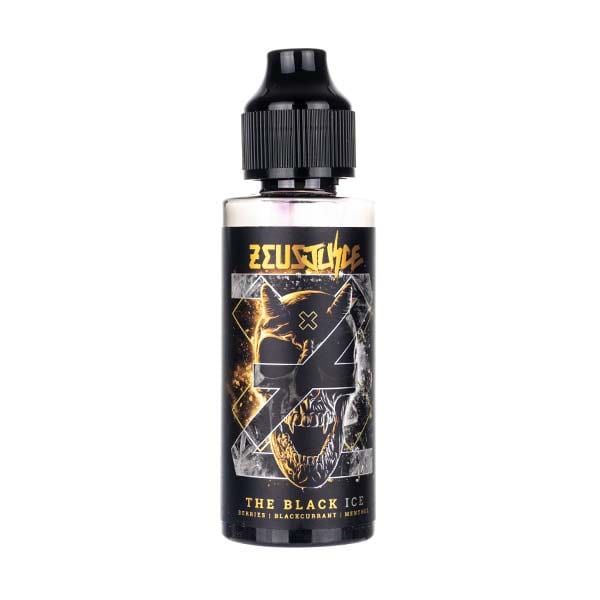 BUY 1 GET 1 FREE | The Black Ice 100ml Shortfill E - Liquid by Zeus JuiceVAPE INDIA - Vape India