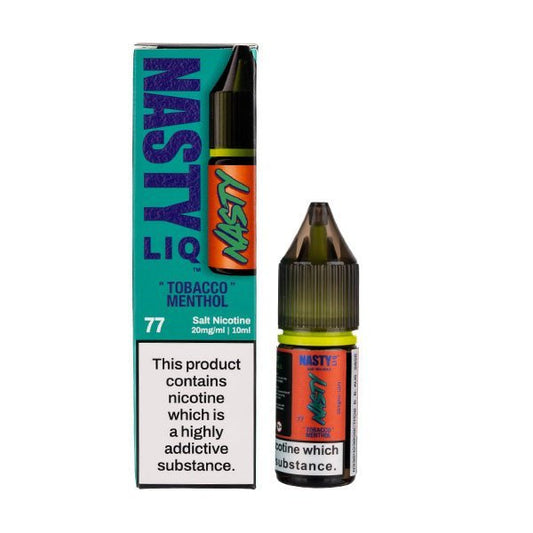 BUY 1 GET 1 FREE | Tobacco Menthol Nic Salt E - Liquid by Nasty LiqVAPE INDIA - Vape India