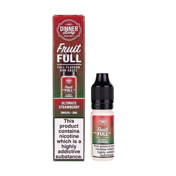 BUY 1 GET 1 FREE | Ultimate Strawberry Nic Salt E - Liquid by Dinner Lady Fruit Full Bar SaltsVAPE INDIA - Vape India