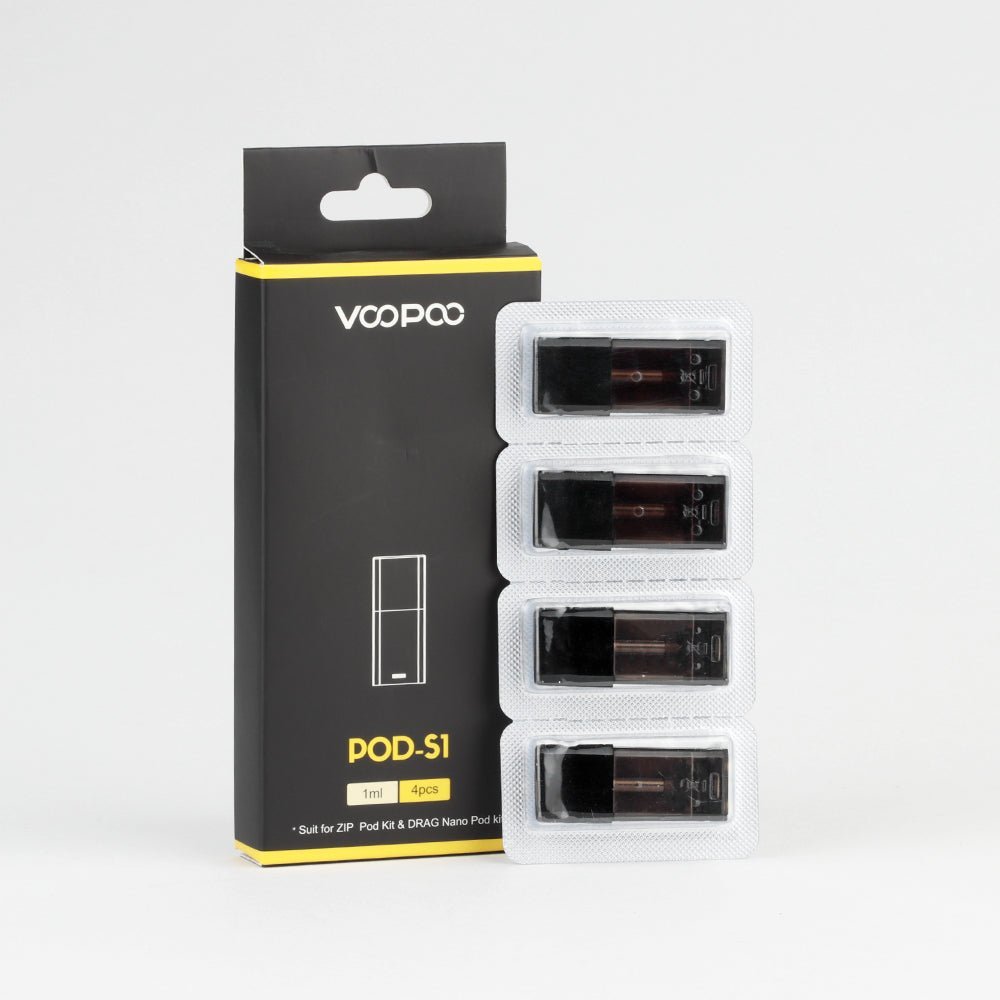 BUY 1 GET 1 FREE | VooPoo Drag Nano Replacement Pods S1 Cartridge 4 Pack | Vape India - Vape India