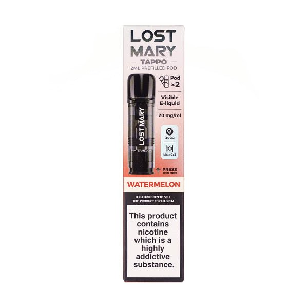 BUY 1 GET 1 FREE | Watermelon Tappo Prefilled Pods by Lost MaryVAPE INDIA - Vape India