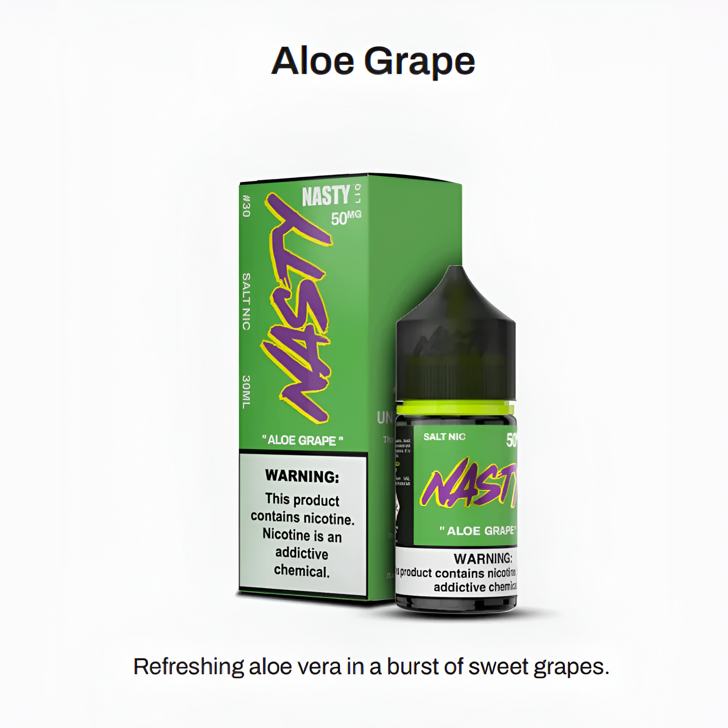 BUY 1 GET 1 FREE | Aloe Grape - NASTY LIQ | 30ML Vape Juice | 20MG, 35MG, 50MG | Vape India