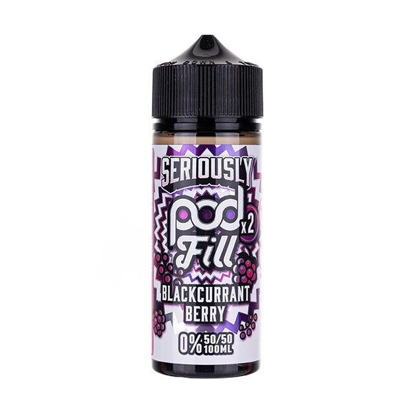 BUY 1 GET 1 FREE | Blackcurrant Berry 100ml (50/50) Shortfill by Seriously Pod Fill 2VAPE INDIA