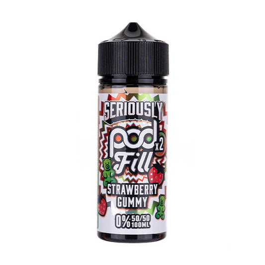 BUY 1 GET 1 FREE | Strawberry Gummy 100ml (50/50) Shortfill by Seriously Pod Fill 2VAPE INDIA