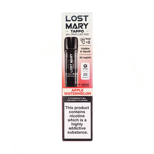 BUY 1 GET 1 FREE | Apple Watermelon Tappo Prefilled Pods by Lost MaryVAPE INDIA