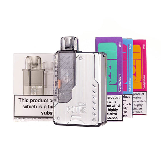 BUY 1 GET 1 FREE | Aspire GoTek Pro Pod Kit BundleVAPE INDIA