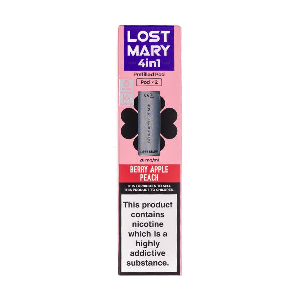 BUY 1 GET 1 FREE | Berry Apple Peach 4-in-1 Prefilled Pods by Lost MaryVAPE INDIA