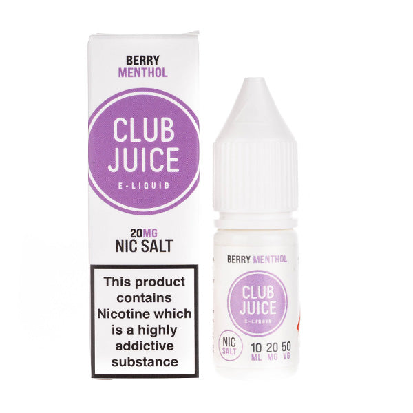 BUY 1 GET 1 FREE | Berry Menthol Nic Salt E-Liquid by Club JuiceVAPE INDIA