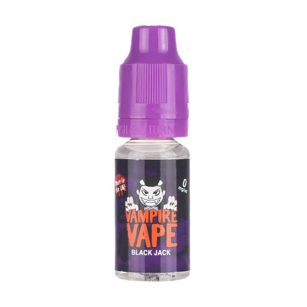 BUY 1 GET 1 FREE | Black Jack E-Liquid by Vampire Vape (Nicotine Free)VAPE INDIA