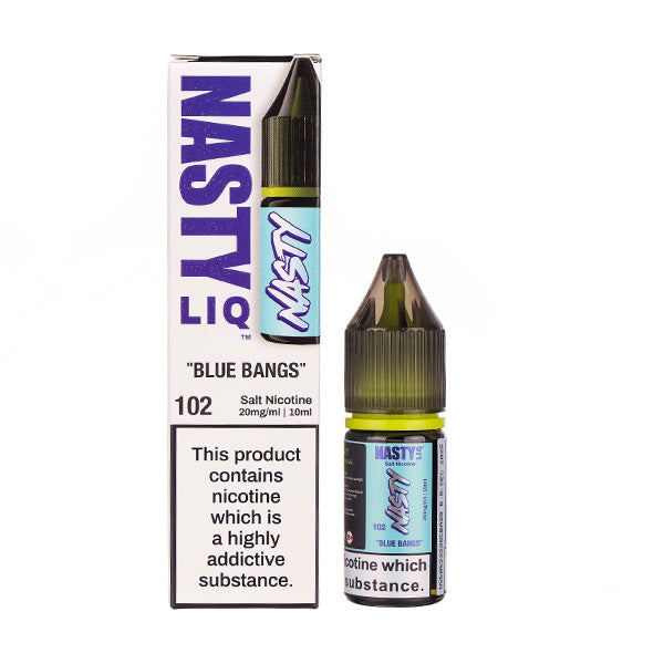 BUY 1 GET 1 FREE | Blue Bangs Nic Salt E-Liquid by Nasty LiqVAPE INDIA