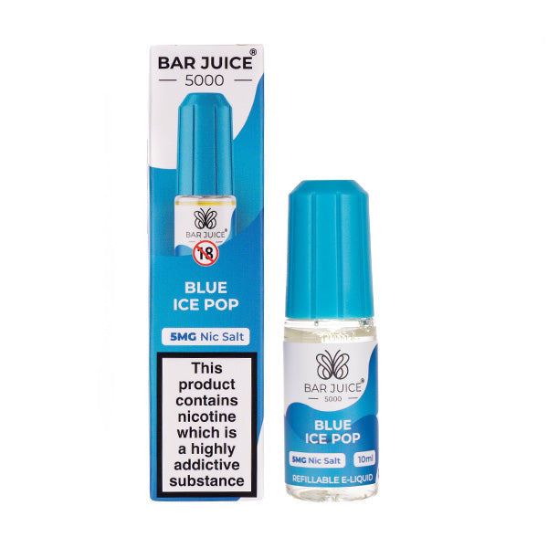 BUY 1 GET 1 FREE | Blue Ice Pop Nic Salt E-Liquid by Bar Juice 5000VAPE INDIA