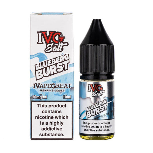 BUY 1 GET 1 FREE | Blueberg Burst Nic Salt E-Liquid by IVGVAPE INDIA