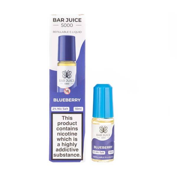 BUY 1 GET 1 FREE | Blueberry Nic Salt E-Liquid by Bar Juice 5000VAPE INDIA