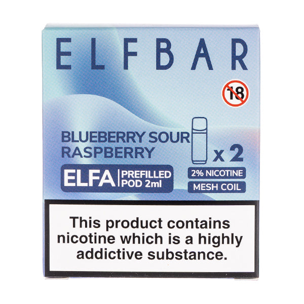 BUY 1 GET 1 FREE | Blueberry Sour Raspberry Elfa Prefilled Pods by Elf BarVAPE INDIA