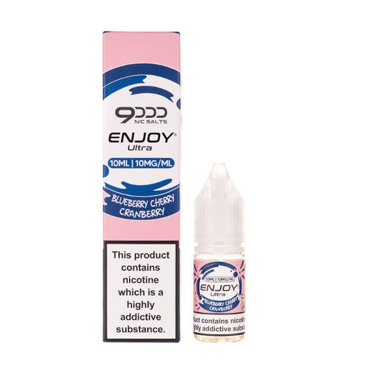 BUY 1 GET 1 FREE | Blueberry Cherry Cranberry Nic Salt E-Liquid by Enjoy Ultra 9000VAPE INDIA