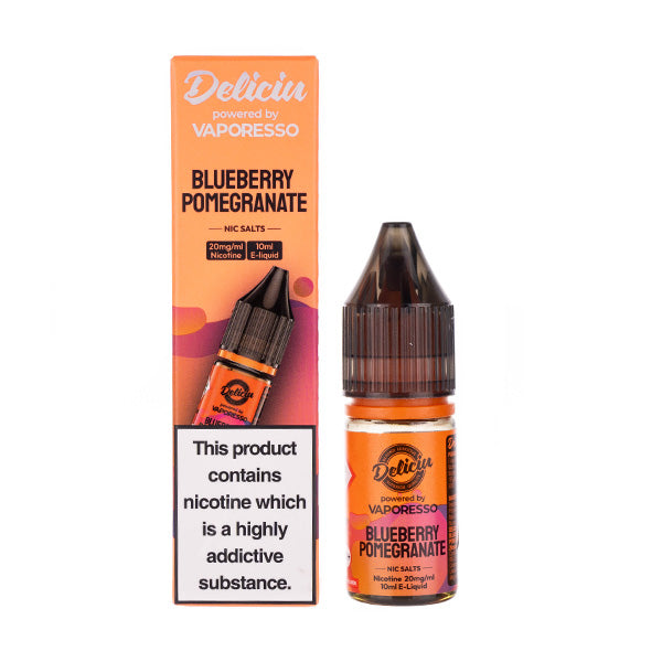 BUY 1 GET 1 FREE | Blueberry Pomegranate Nic Salt E-Liquid by Vaporesso Deliciu V2VAPE INDIA