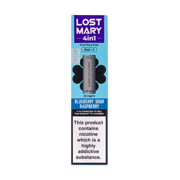 BUY 1 GET 1 FREE | Blueberry Sour Raspberry 4-in-1 Prefilled Pods by Lost MaryVAPE INDIA