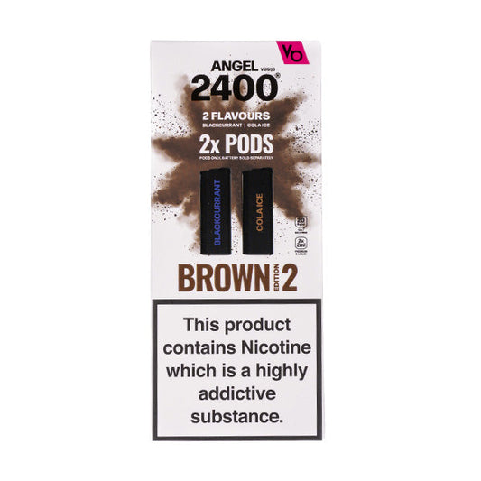 BUY 1 GET 1 FREE | Brown Edition 2 Vapes Bar Angel 2400 Prefilled PodsVAPE INDIA