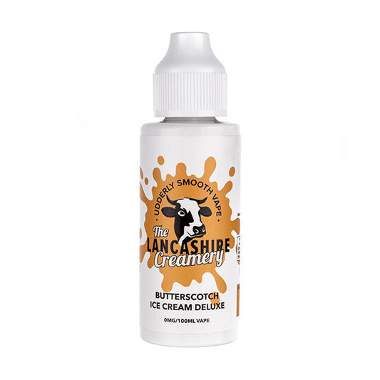 BUY 1 GET 1 FREE | Butterscotch Ice Cream 100ml Shortfill E-Liquid by The Lancashire CreameryVAPE INDIA