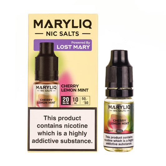 BUY 1 GET 1 FREE | Cherry Lemon Mint Nic Salt E-Liquid by Lost Mary MaryliqVAPE INDIA