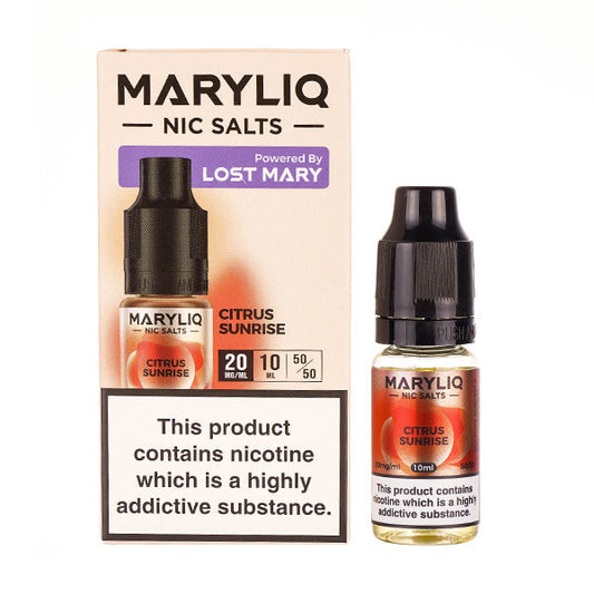 BUY 1 GET 1 FREE | Citrus Sunrise Nic Salt E-Liquid by Lost Mary MaryliqVAPE INDIA