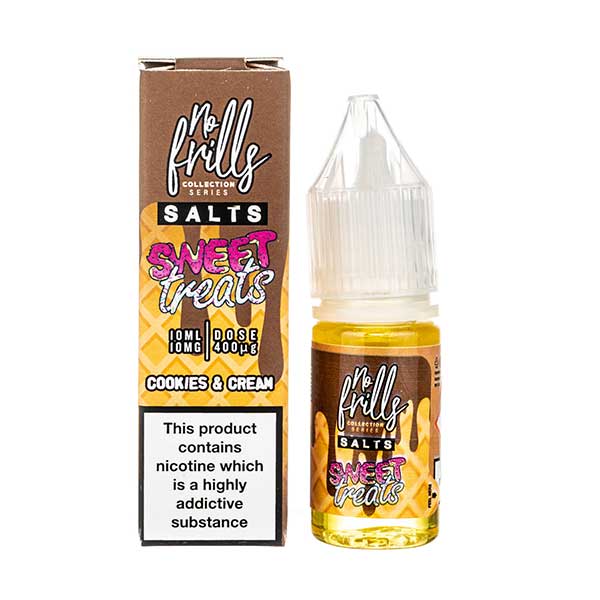 BUY 1 GET 1 FREE | Cookies & Cream Nic Salt E-Liquid by No FrillsVAPE INDIA