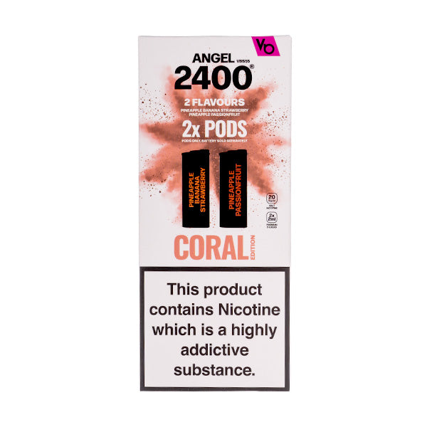 BUY 1 GET 1 FREE | Coral Edition 1 Vapes Bar Angel 2400 Prefilled PodsVAPE INDIA