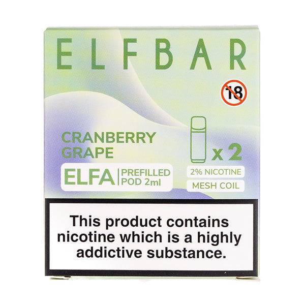 BUY 1 GET 1 FREE | Cranberry Grape Elfa Prefilled Pods by Elf BarVAPE INDIA