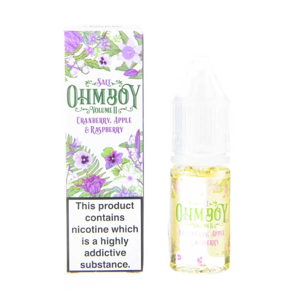 BUY 1 GET 1 FREE | Cranberry, Apple and Raspberry Nic Salt E-Liquid by Ohm BoyVAPE INDIA