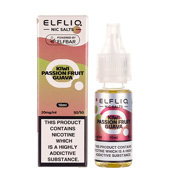 BUY 1 GET 1 FREE | Kiwi Passionfruit Guava Nic Salt E-Liquid by Elf Bar ELFLIQVAPE INDIA