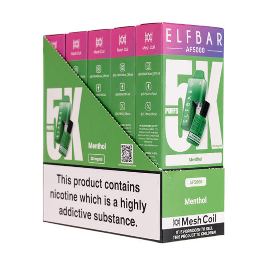 BUY 1 GET 1 FREE | Elf Bar AF5000 Disposable Vape [Pack of 5]VAPE INDIA