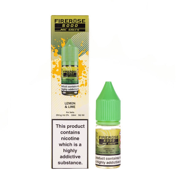 BUY 1 GET 1 FREE | Firerose 5000 Lemon Lime Nic Salt E-Liquid by EluxVAPE INDIA