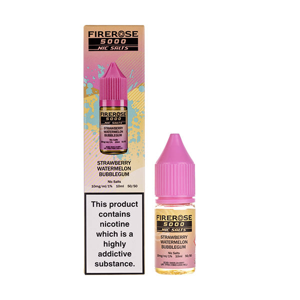 BUY 1 GET 1 FREE | Firerose 5000 Strawberry Watermelon Bubblegum Nic Salt E-Liquid by EluxVAPE INDIA