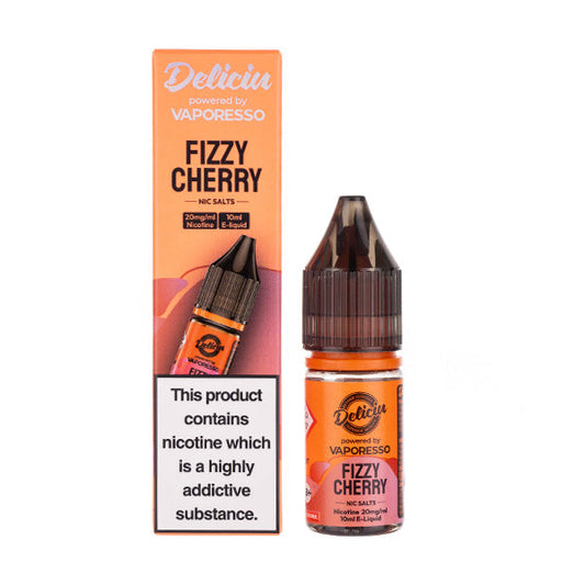 BUY 1 GET 1 FREE | Fizzy Cherry Nic Salt E-Liquid by Vaporesso Deliciu V2VAPE INDIA