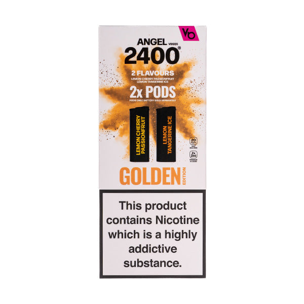 BUY 1 GET 1 FREE | Golden Edition 1 Vapes Bar Angel 2400 Prefilled PodsVAPE INDIA