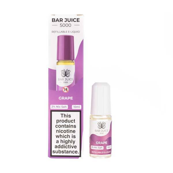 BUY 1 GET 1 FREE | Grape Nic Salt E-Liquid by Bar Juice 5000VAPE INDIA