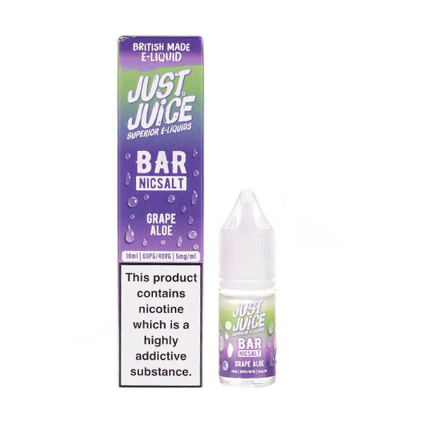 BUY 1 GET 1 FREE | Grape Aloe Bar Nic Salt E-Liquid by Just JuiceVAPE INDIA